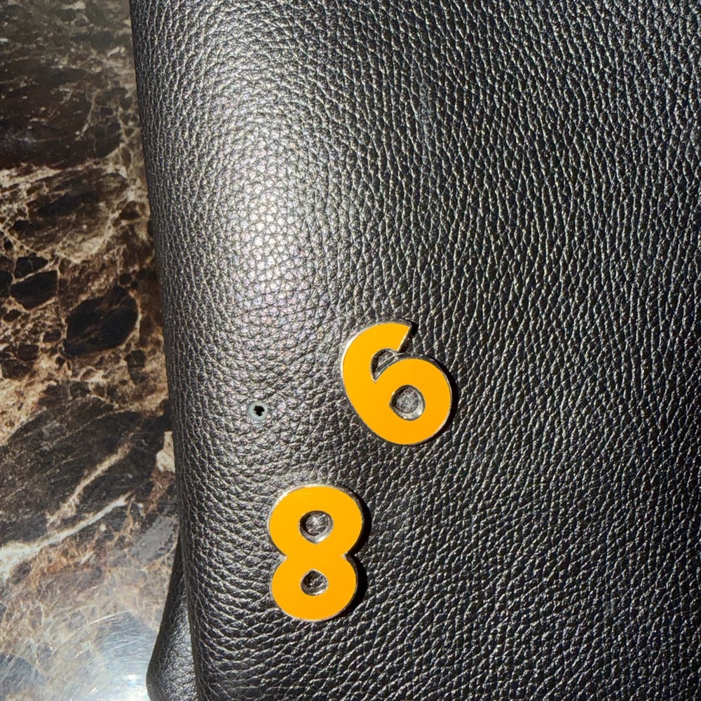 Coach Custom Black Tote Bag with Patches - Picture 9 of 10